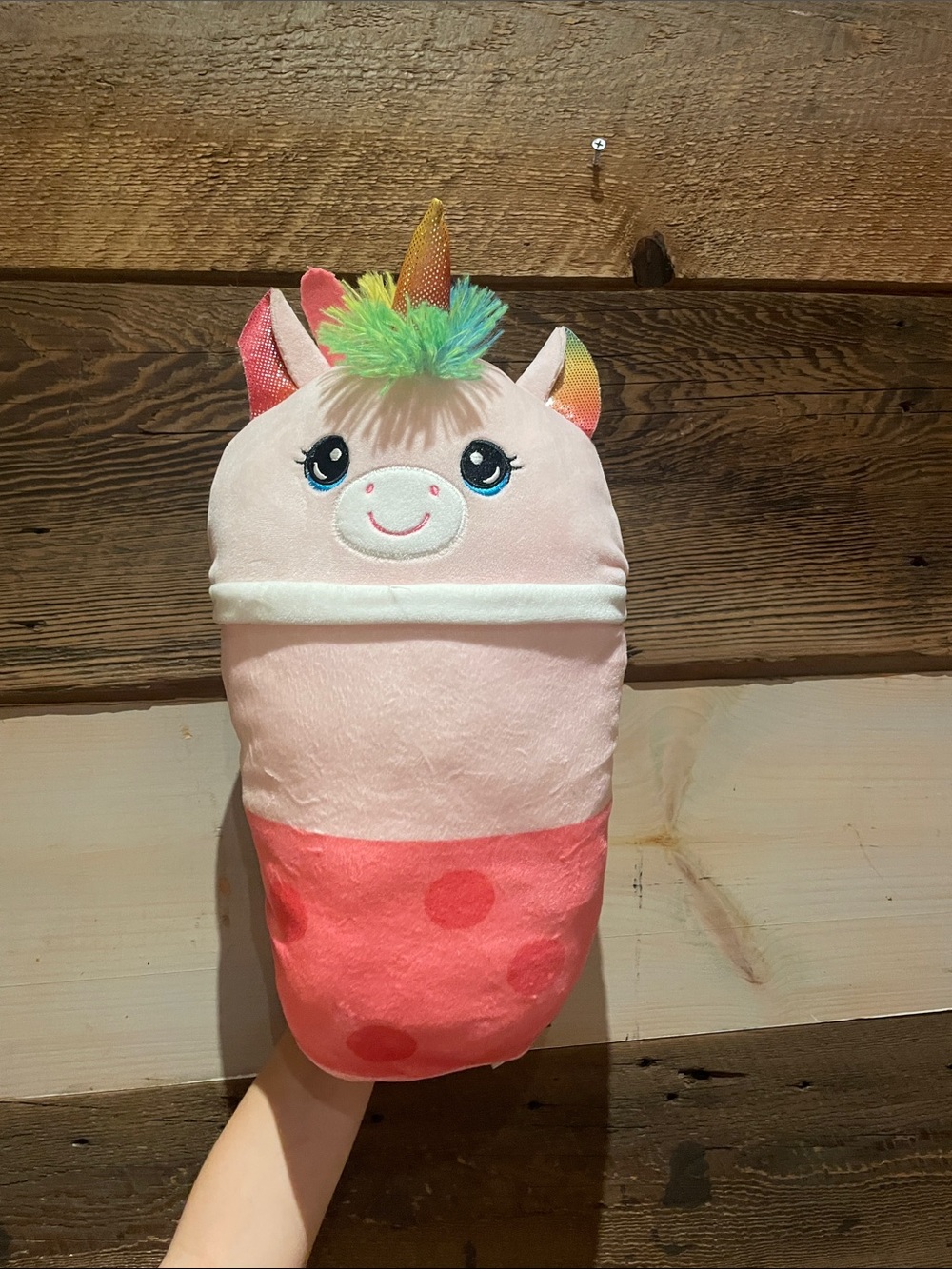 Plush Rainbow Unicorn Plushie Pink